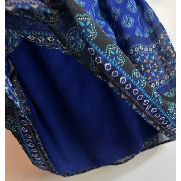 Route 66 Girls Blue Patterned Boho Dress Size L 10/12 - Picture 5 of 6